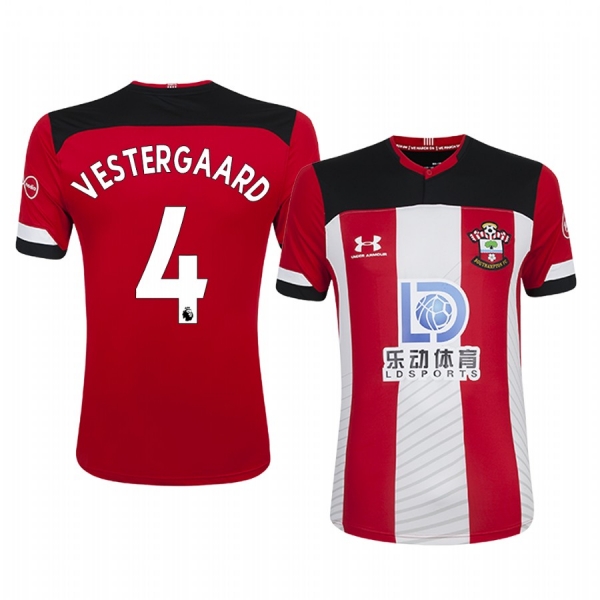 Men's Jannik Vestergaard Southampton Home Short Sleeve Jersey 19-20