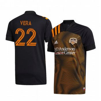 Matías Vera Houston Dynamo 2020-21 HTX 15 Men's Black Short Sleeve Jersey