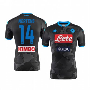 Dries Mertens SSC Napoli 19-20 Fourth Men's Black Camo District Jersey