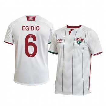 Fluminense Egidio 2020 Away Men's White Short Sleeve Jersey