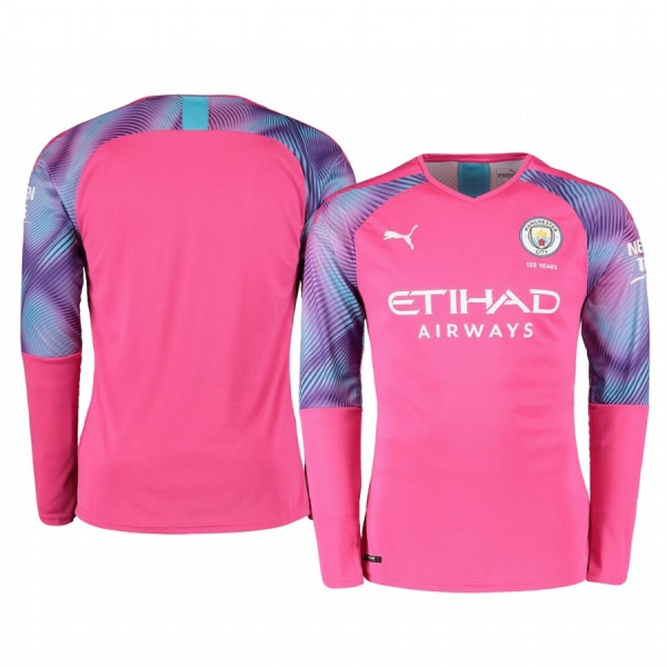 19-20 Manchester City Pink Away Goalkeeper Jersey Men's