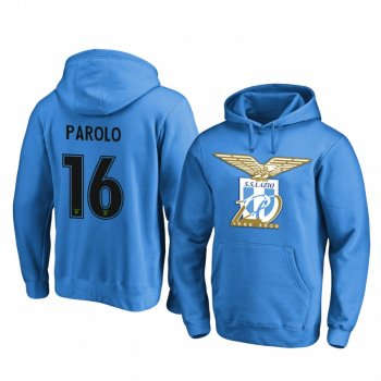 Marco Parolo Lazio 2020 Blue 120th Anniversary Pullover Hoodie Team Logo