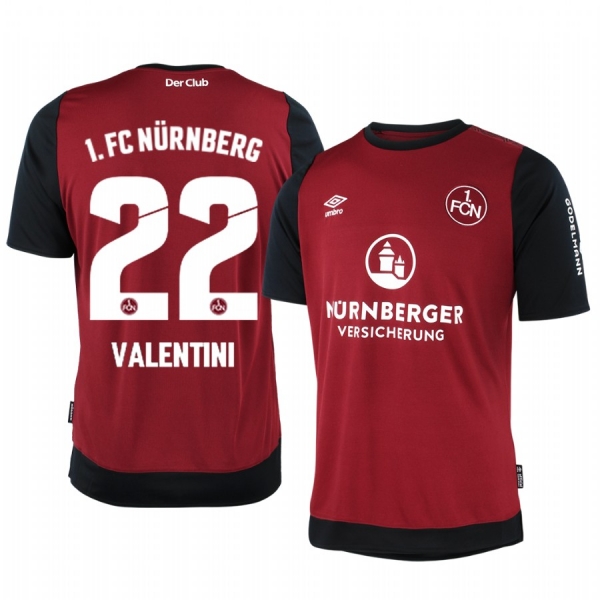 1. FC Nürnberg Enrico Valentini Home Men's Jersey 19-20