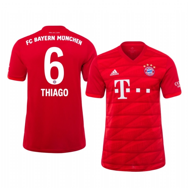 Midfielder Bayern Munich Thiago Men's Home Jersey 19-20