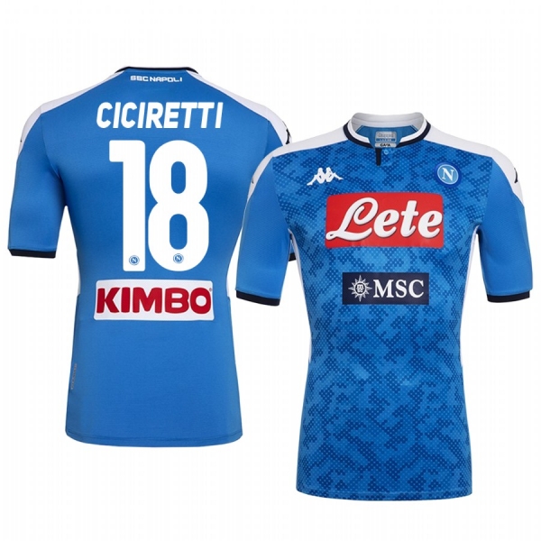 Men's Amato Ciciretti SSC Napoli 19-20 Home Jersey