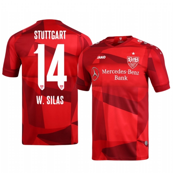 VfB Stuttgart Silas Wamangituka Men's 19-20 Away Replica Short Sleeve Jersey