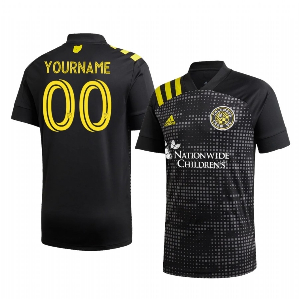 Columbus Crew SC Custom Men's Black New Heritage Official Jersey 2020