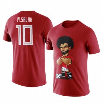 Men's Mohamed Salah Egypt Cartoon Mascot Personalize Short Sleeve T-shirt