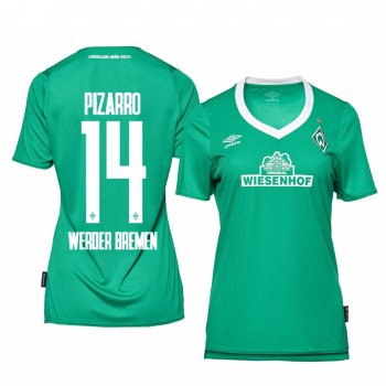 Women's Forward Werder Bremen Claudio Pizarro Home Jersey 19-20