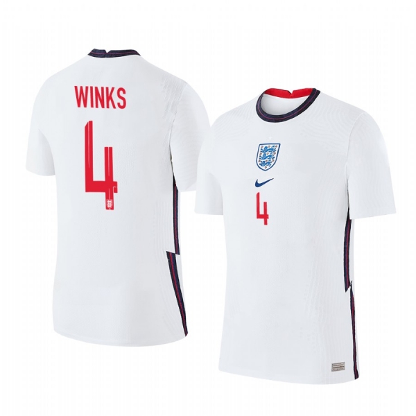 Harry Winks England 2020 White Home Men's Short Sleeve Jersey