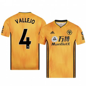 Men's Jesus Vallejo Wolverhampton Wanderers Home Authentic Jersey 19-20