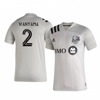 Victor Wanyama Montreal Impact 2020-21 Away Replica Short Sleeve Gray Jersey