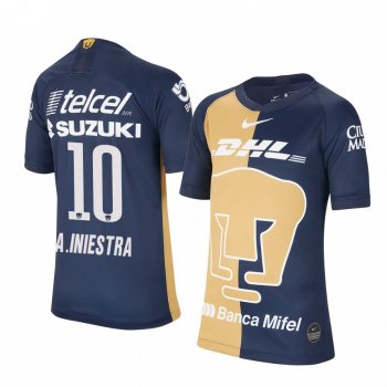 Youth Andres Iniestra Pumas UNAM 19-20 Navy Third Replica Stadium Jersey