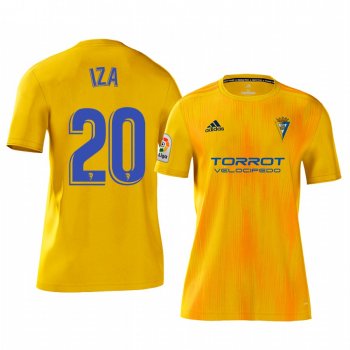 Iza Carcelen Cadiz CF Home Yellow Short Sleeve Jersey