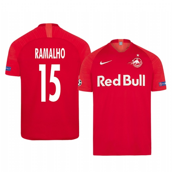 Andre Ramalho Red Bull Salzburg European Home Red Short Sleeve Jersey