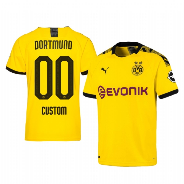 Men's Borussia Dortmund Custom Home Jersey 19-20