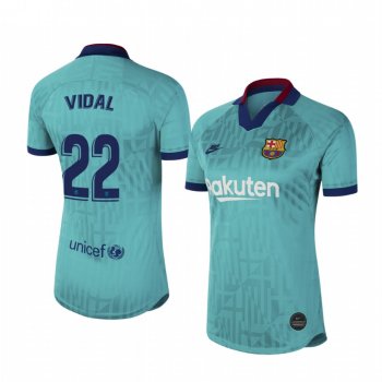 Women's Barcelona Arturo Vidal Jersey Alternate Third 19-20