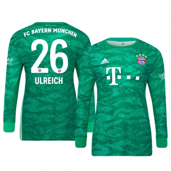 19-20 Bayern Munich Sven Ulreich Official Goalkeeper Home Jersey Men's