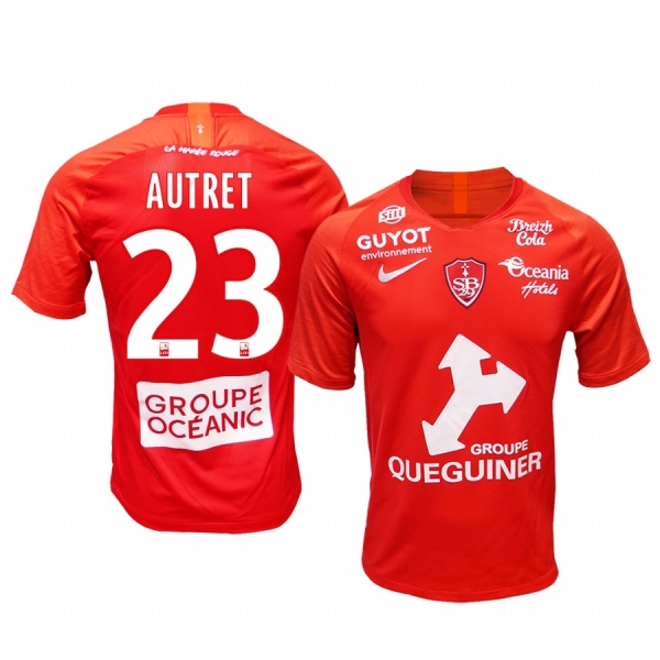 Men's Stade Brestois 29 Mathias Autret Home Jersey 19-20