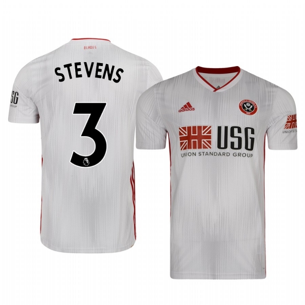 Enda Stevens Sheffield United Away Men's Short Sleeve Jersey 19-20