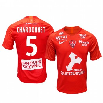 Men's Stade Brestois 29 Brendan Chardonnet Home Jersey 19-20