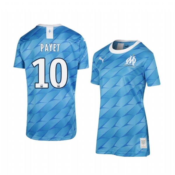 Women's Olympique de Marseille Dimitri Payet Away Jersey 19-20