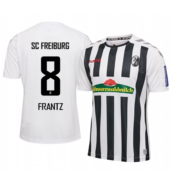 SC Freiburg Mike Frantz White Away Jersey 19-20 Men's