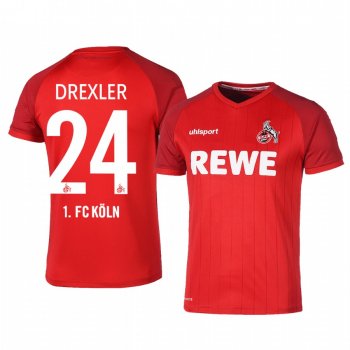 1. FC Koln Dominick Drexler 19-20 Away Men's Red Short Sleeve Jersey