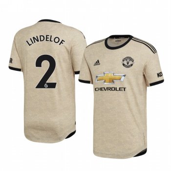 Victor Lindelof Manchester United Away Men's Short Sleeve Jersey 19-20