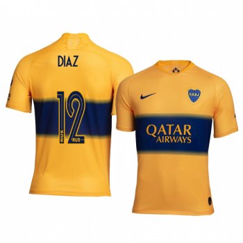 Boca Juniors Marcos Diaz Men's 19-20 Away Replica Short Sleeve Jersey