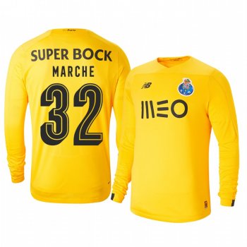 Porto Agustin Marchesin Yellow Goalkeeper Third Jersey 19-20 Men's