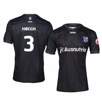 SC Heerenveen Daniel Hoegh 19-20 Away Men's Black Short Sleeve Jersey