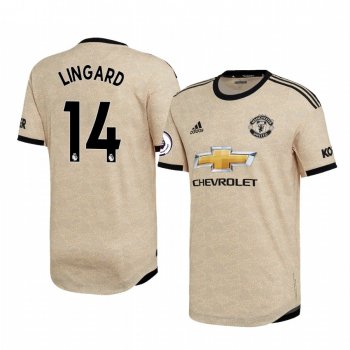 Jesse Lingard Manchester United 2020 Away Authentic Short Sleeve Tan Jersey