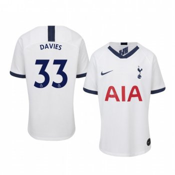 Youth Ben Davies Tottenham Hotspur 19-20 Home White Short Sleeve Jersey