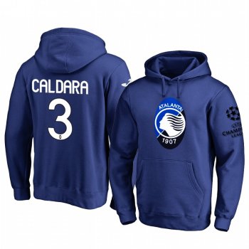 Mattia Caldara Atalanta Team Logo Royal 2020 UEFA Champion League Pullover Hoodie