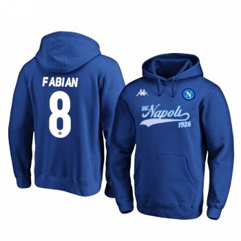 Fabian Ruiz SSC Napoli 2020 Wordmark Royal Iconic Pullover Hoodie