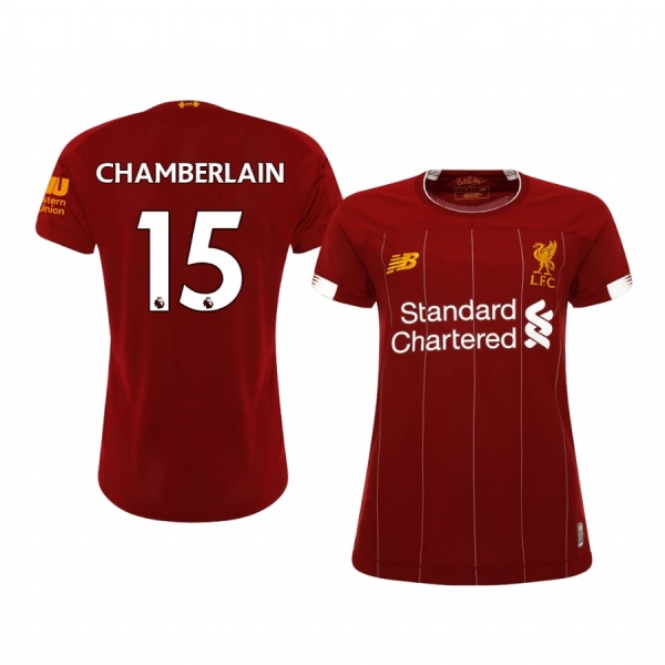 Women's Alex Oxlade-Chamberlain Liverpool Home Short Sleeve Jersey 19-20