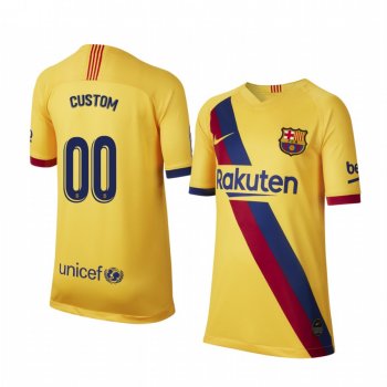 Barcelona Custom Away Short Sleeve Jersey 19-20