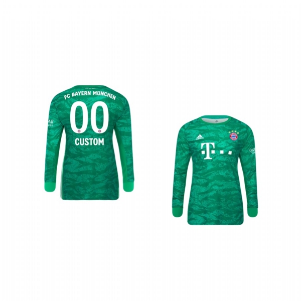 Youth 19-20 Bayern Munich Custom Official Goalkeeper Home Jersey Youth