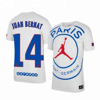 Paris Saint-Germain Juan Bernat Men's White Game Jersey 2020-21