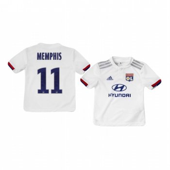 Youth Olympique Lyonnais Memphis Depay Home Jersey 19-20