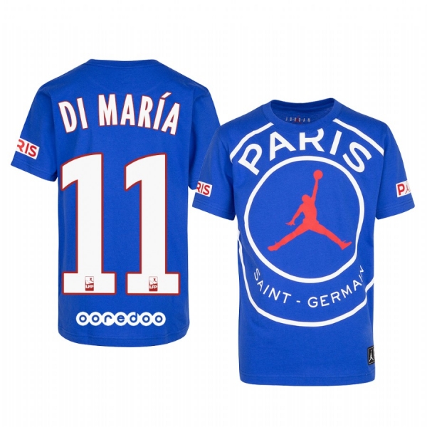 Paris Saint-Germain Angel Di Maria Men's Royal Game T-Shirt 2020-21