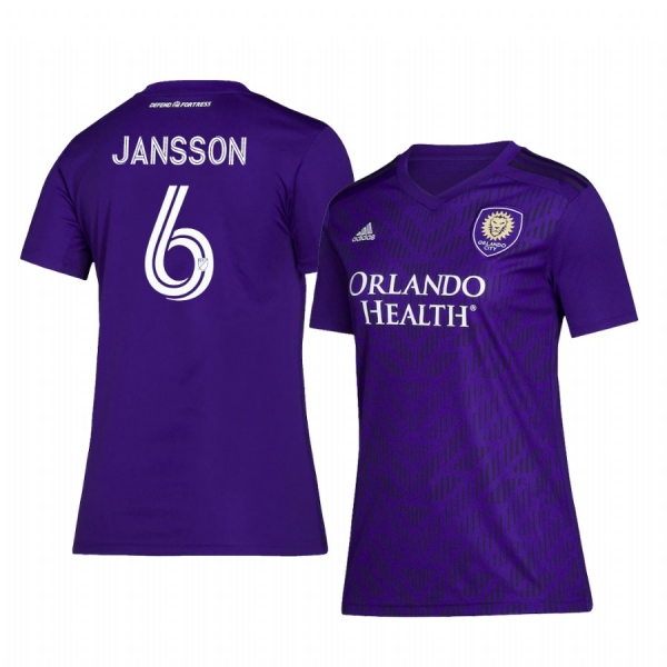 Women's Orlando City SC Robin Jansson Purple Home Replica Jersey 2020-21