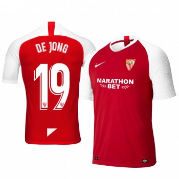 Sevilla Luuk de Jong Away Short Sleeve Jersey 19-20