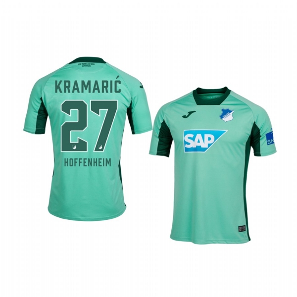 Youth TSG 1899 Hoffenheim Andrej Kramaric Green Away Short Sleeve Jersey 19-20