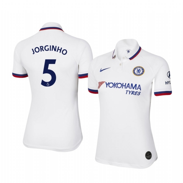 Women's Jorginho Chelsea Away Short Sleeve Jersey 19-20