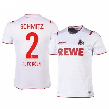 1. FC Koln Benno Schmitz 19-20 Home Men's White Short Sleeve Jersey