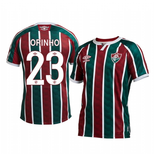 Fluminense Orinho 2020 Home Men's Red Green Short Sleeve Jersey