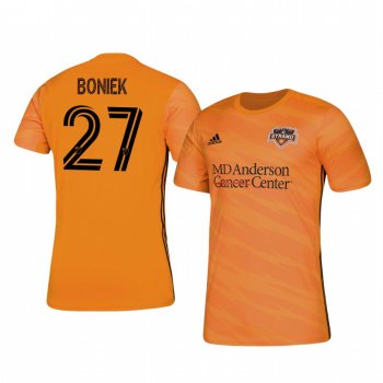 Boniek García Houston Dynamo 2020-21 Home Men's Orange Short Sleeve Jersey