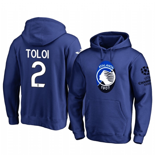 Rafael Toloi Atalanta Team Logo Royal 2020 UEFA Champion League Pullover Hoodie